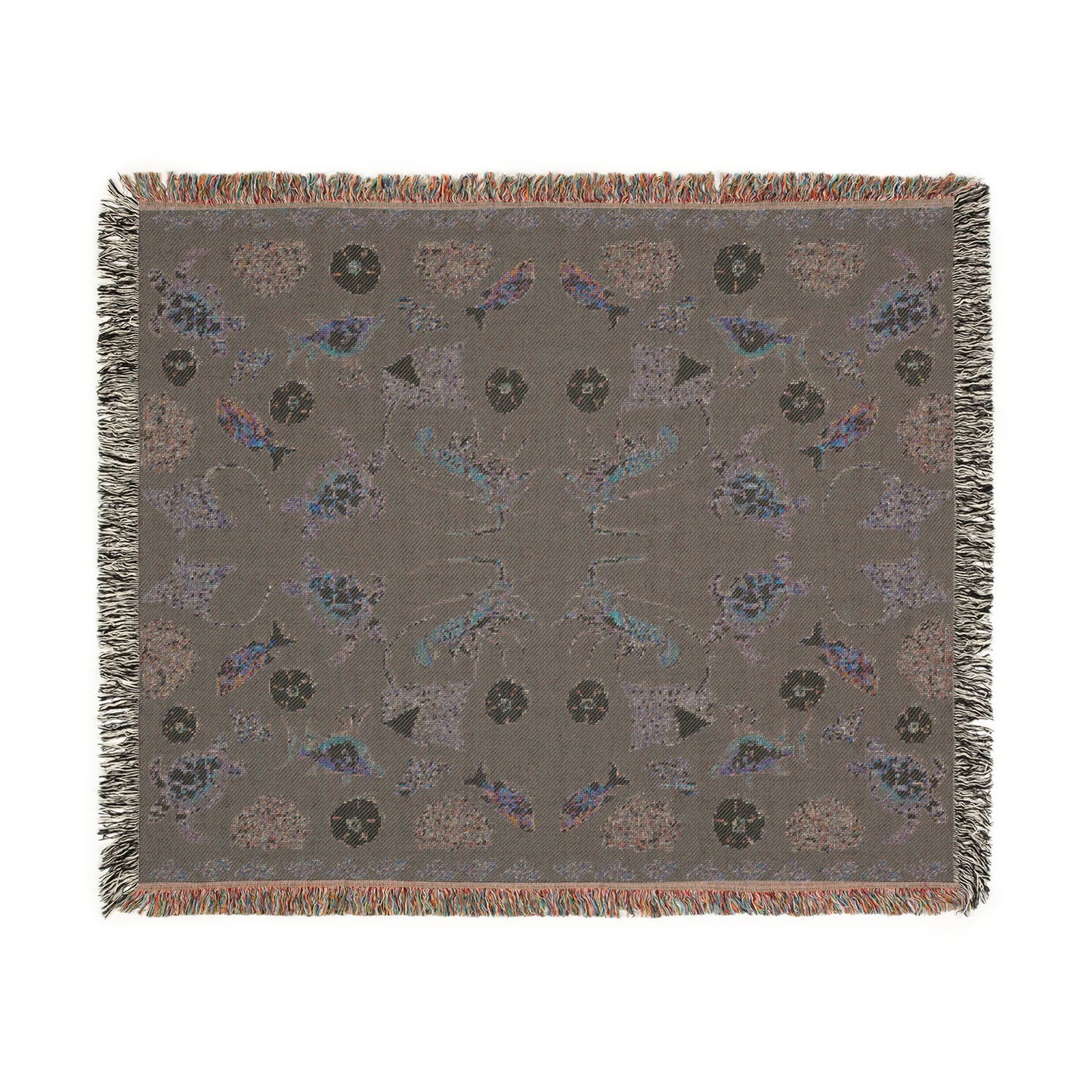 Sargasso Sea - Woven Blanket - Dark Green