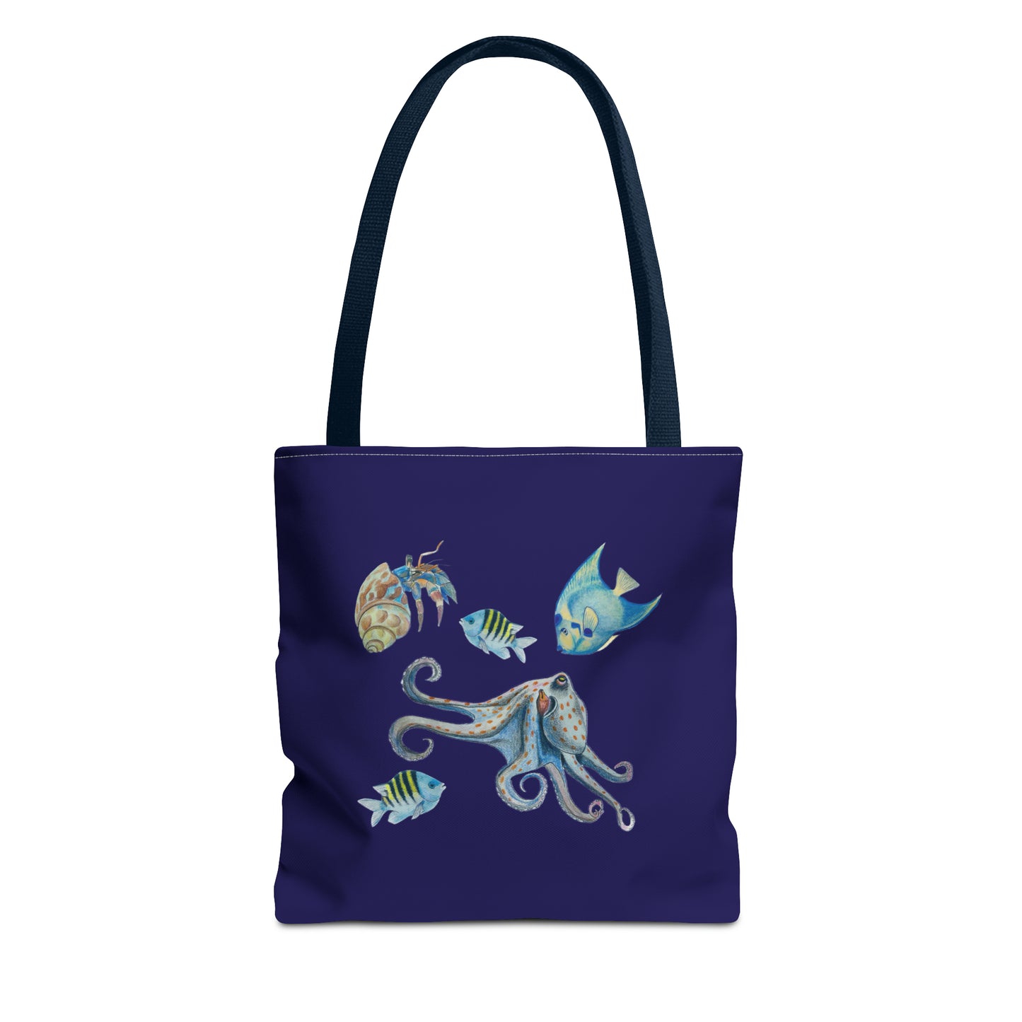 Sargasso Sea - Square Tote Bag - Midnight