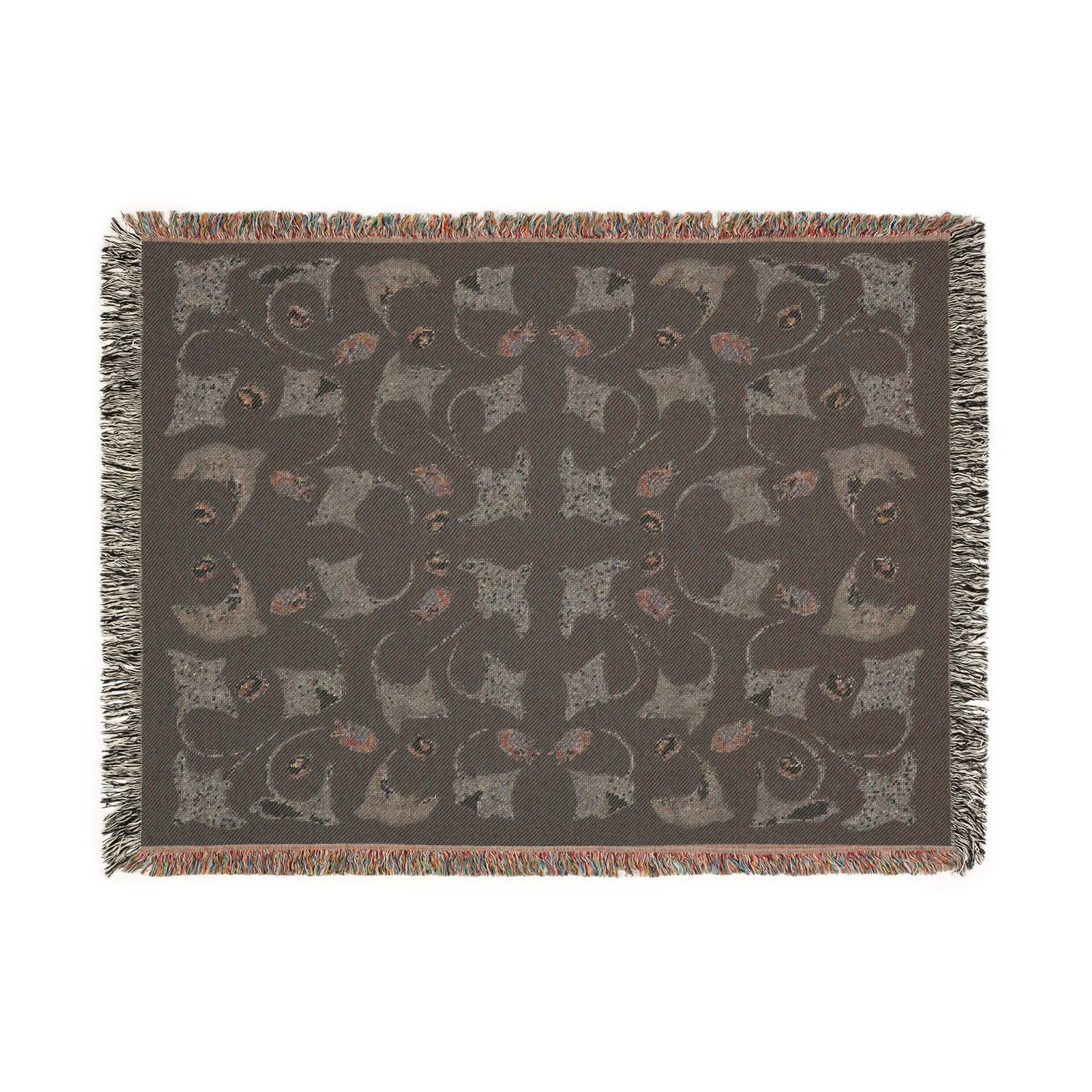 Sargasso Sea - Woven Blanket - Black