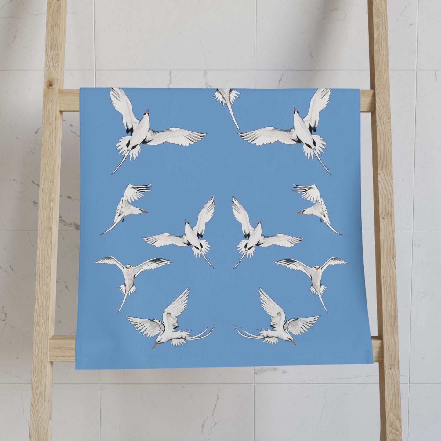 Longtails - Hand Towel - Light Blue