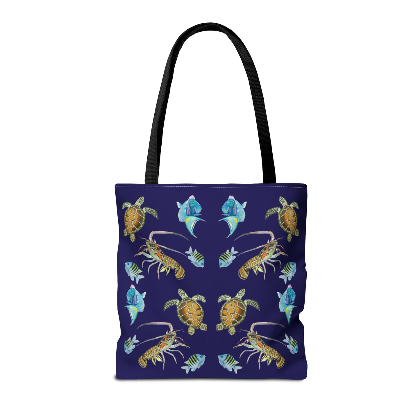 Sargasso Sea - Square Tote Bag - Midnight