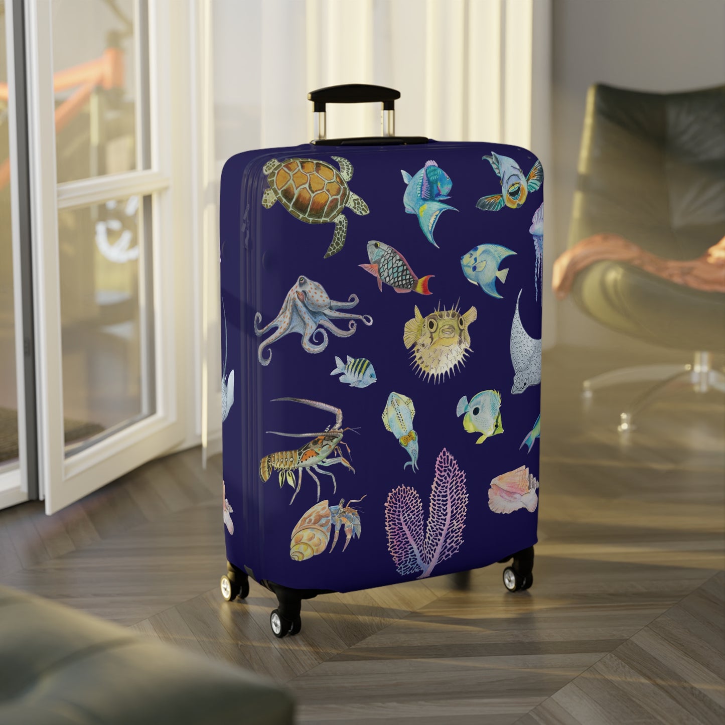 Sargasso Sea - Luggage Cover - Midnight