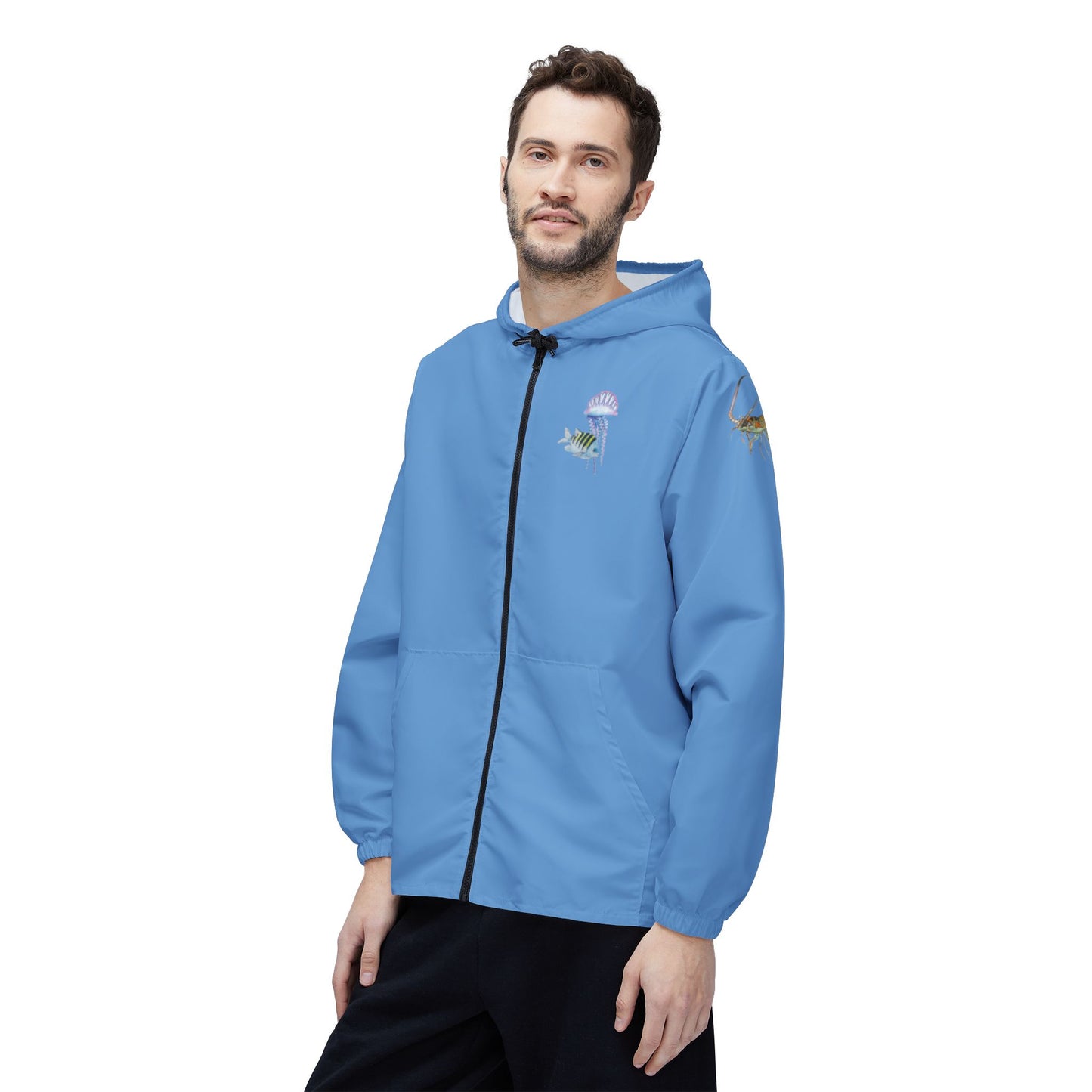 Sargasso Sea - Eco-Friendly Windbreaker Jacket - Light Blue