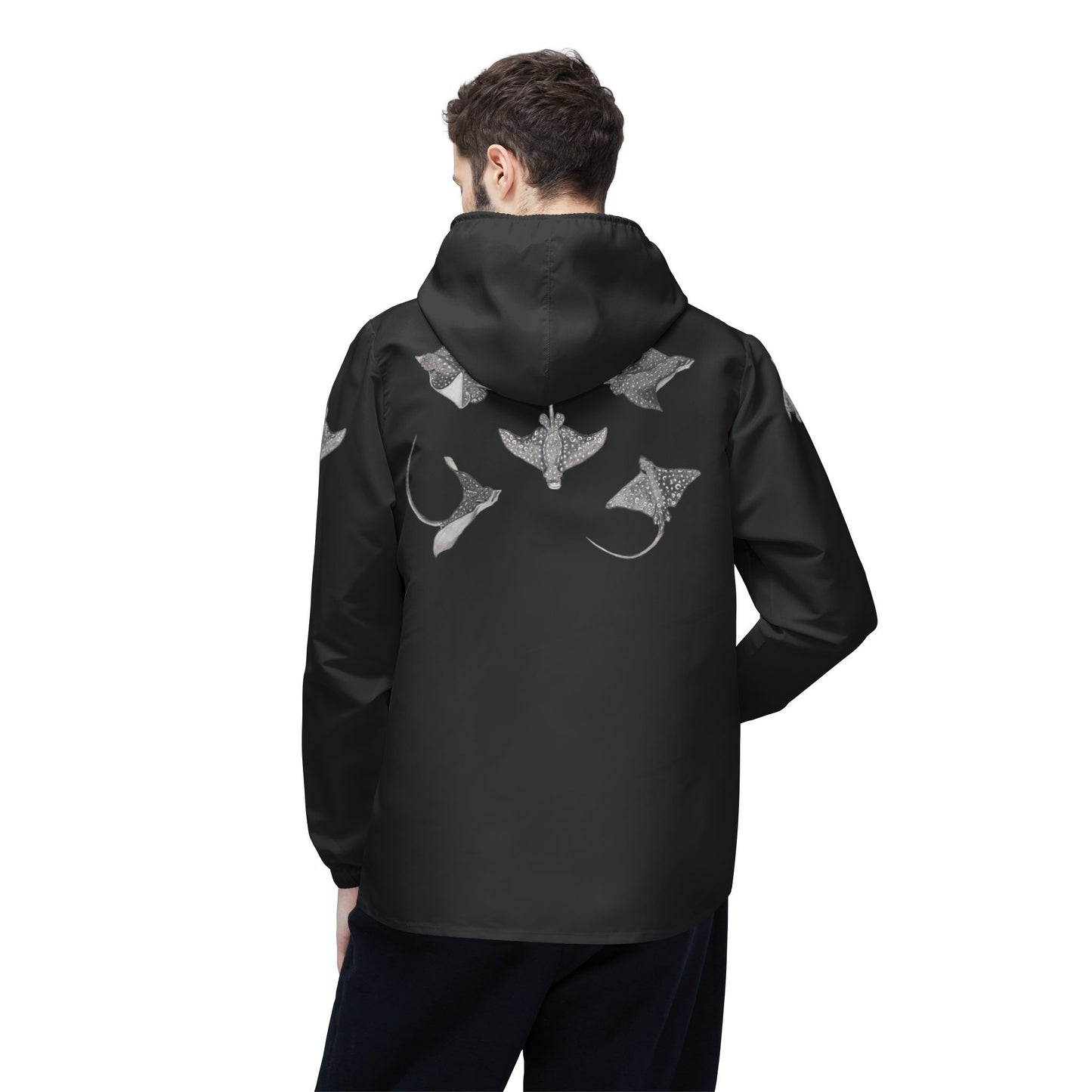 Eagle Ray - Eco-Friendly Windbreaker Jacket - Black