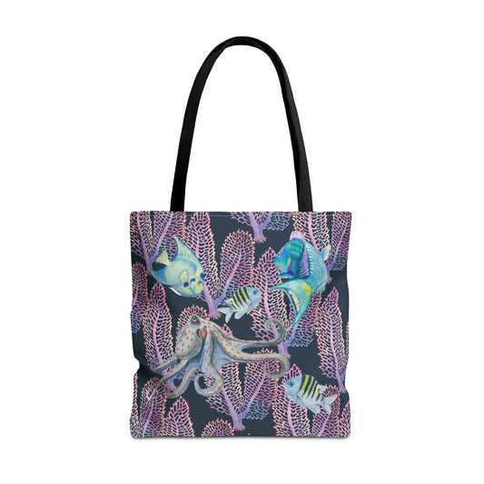 Sargasso Sea - Square Tote Bag - Asphalt