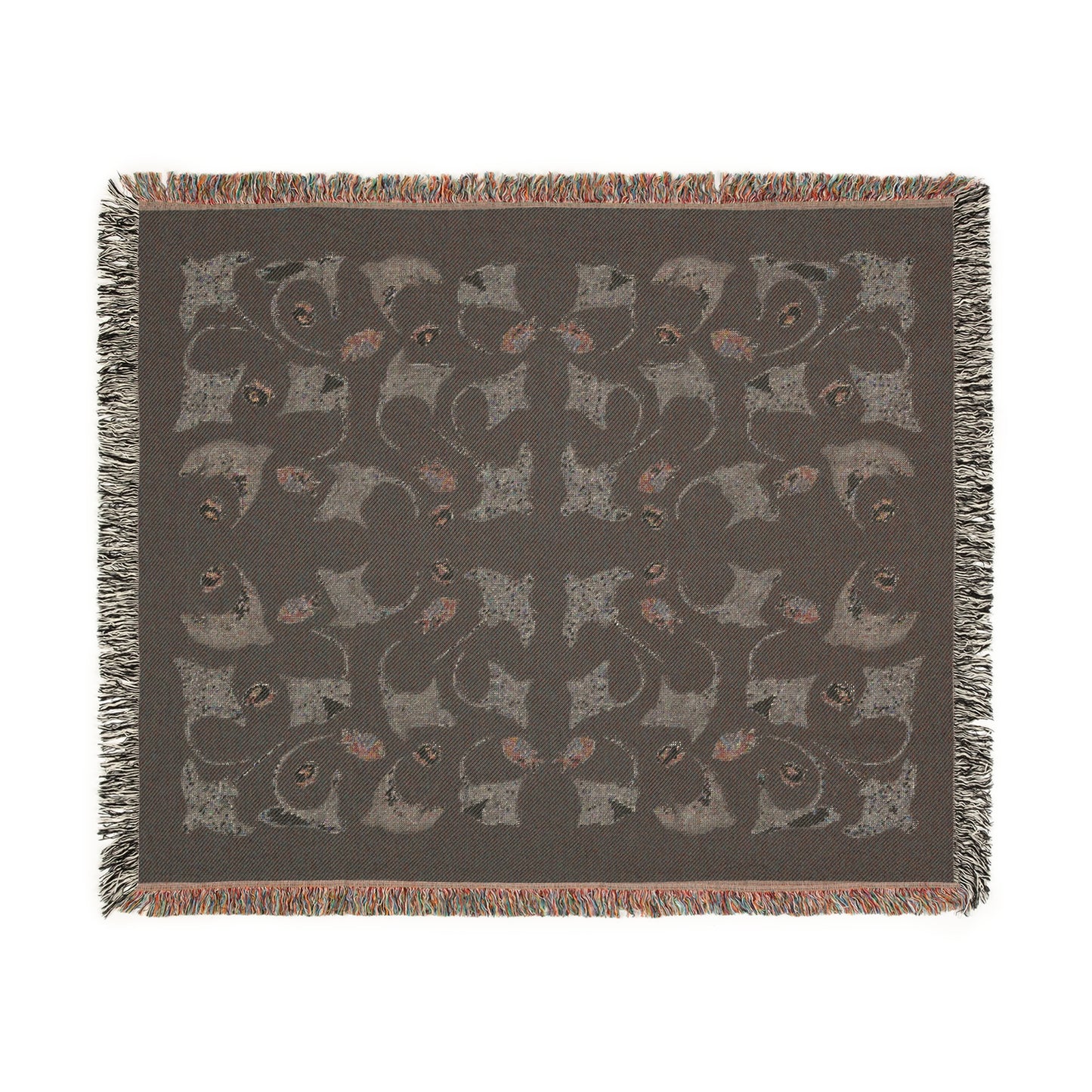 Sargasso Sea - Woven Blanket - Black