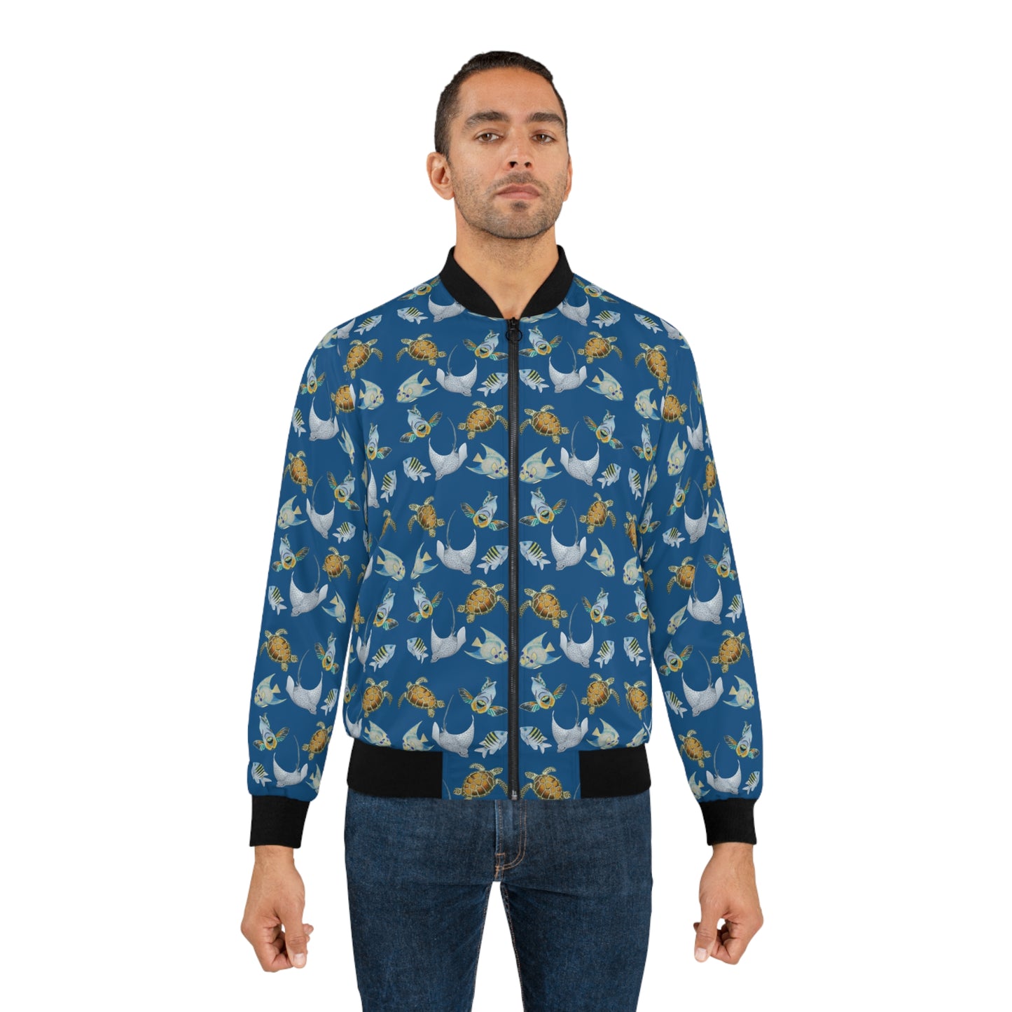 Sargasso Sea - Bomber Jacket - Pacific Blue