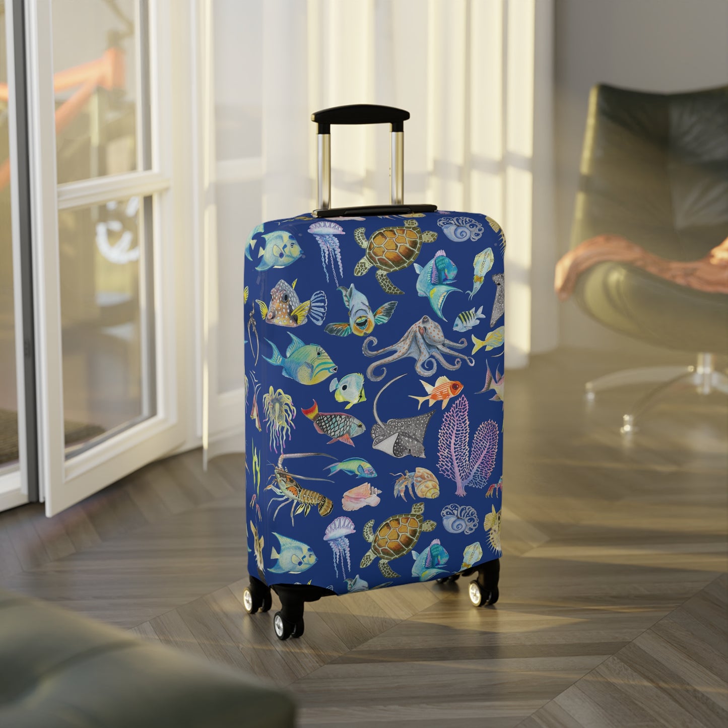 Sargasso Sea - Luggage Cover - Dark Blue