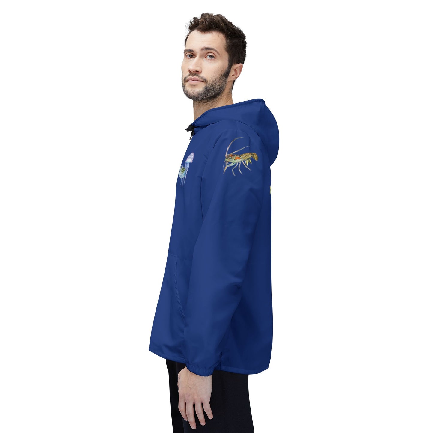 Sargasso Sea - Eco-Friendly Windbreaker Jacket - Dark Blue