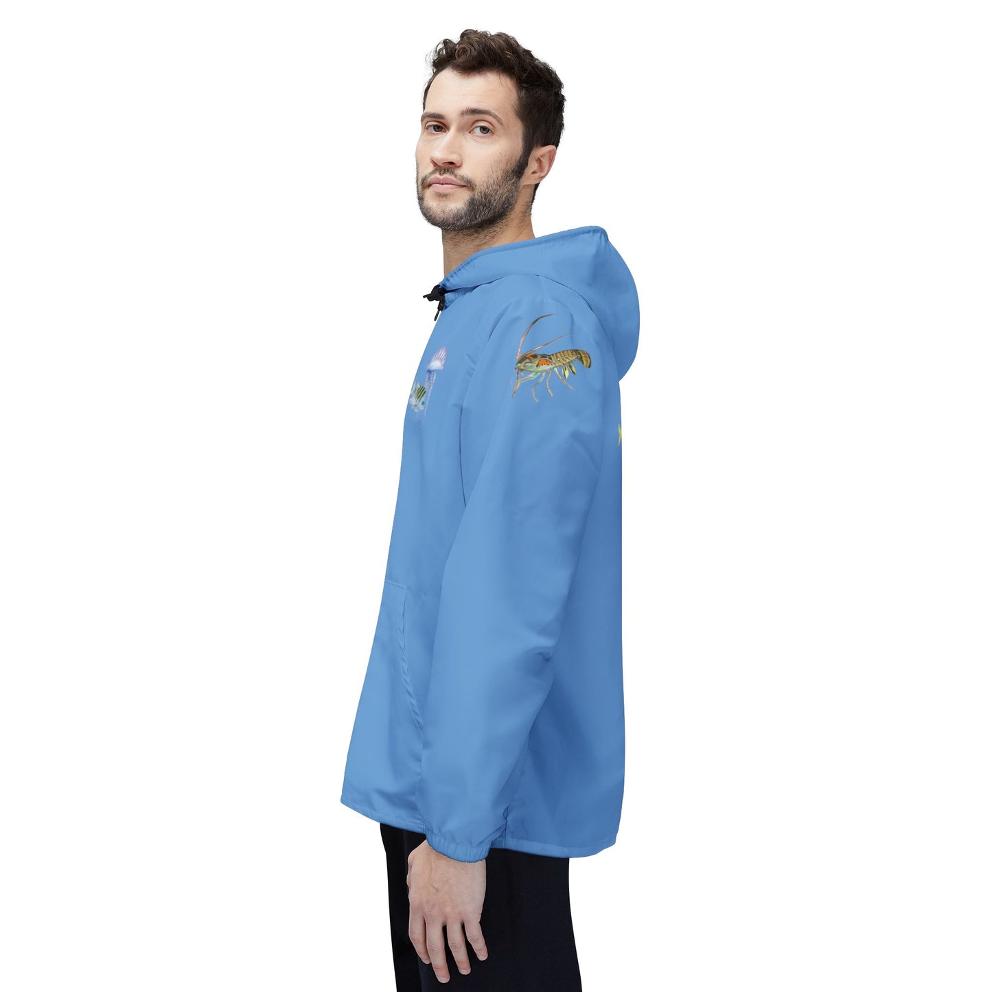 Sargasso Sea - Eco-Friendly Windbreaker Jacket - Light Blue