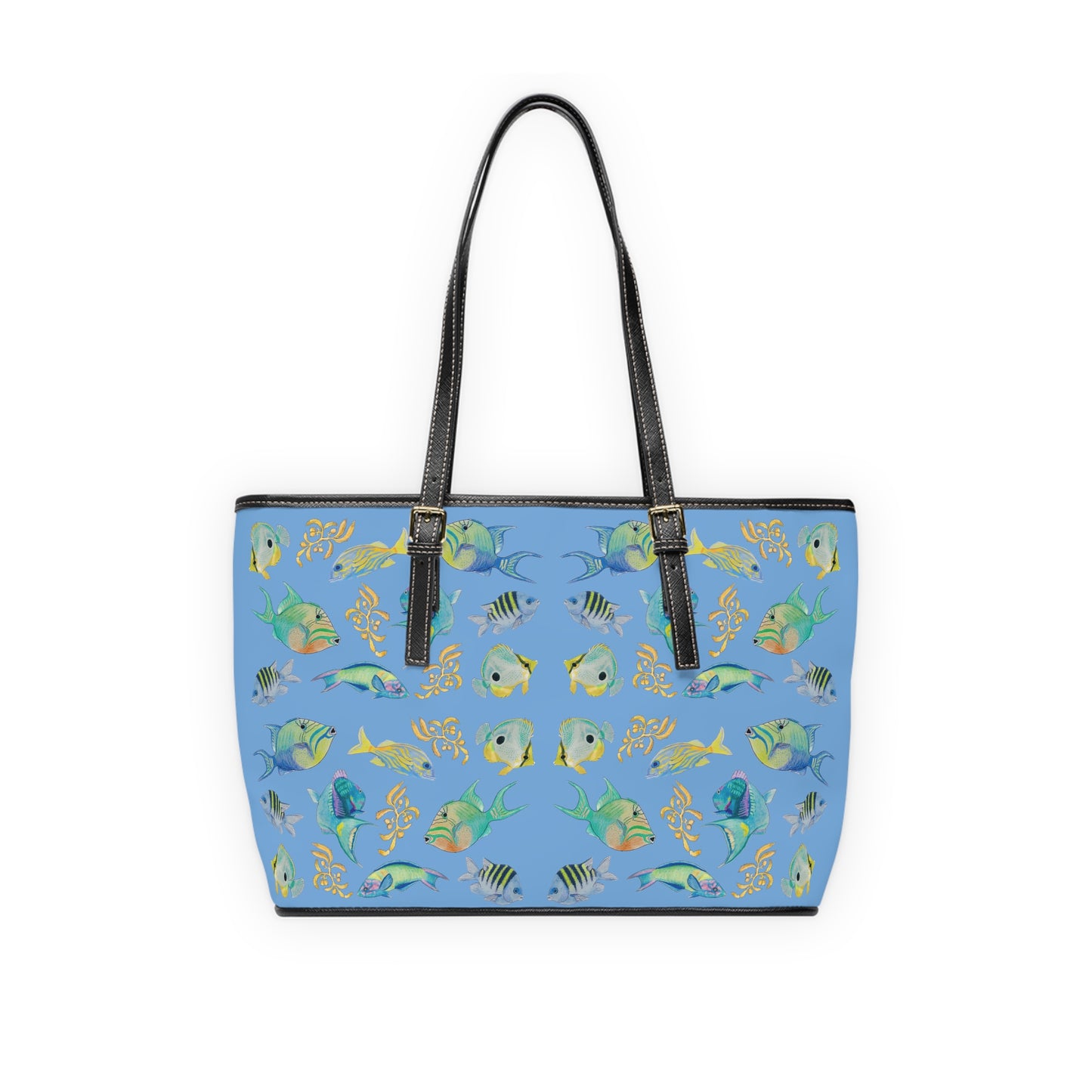 Sargasso Sea - Leather Shoulder Bag - Blue