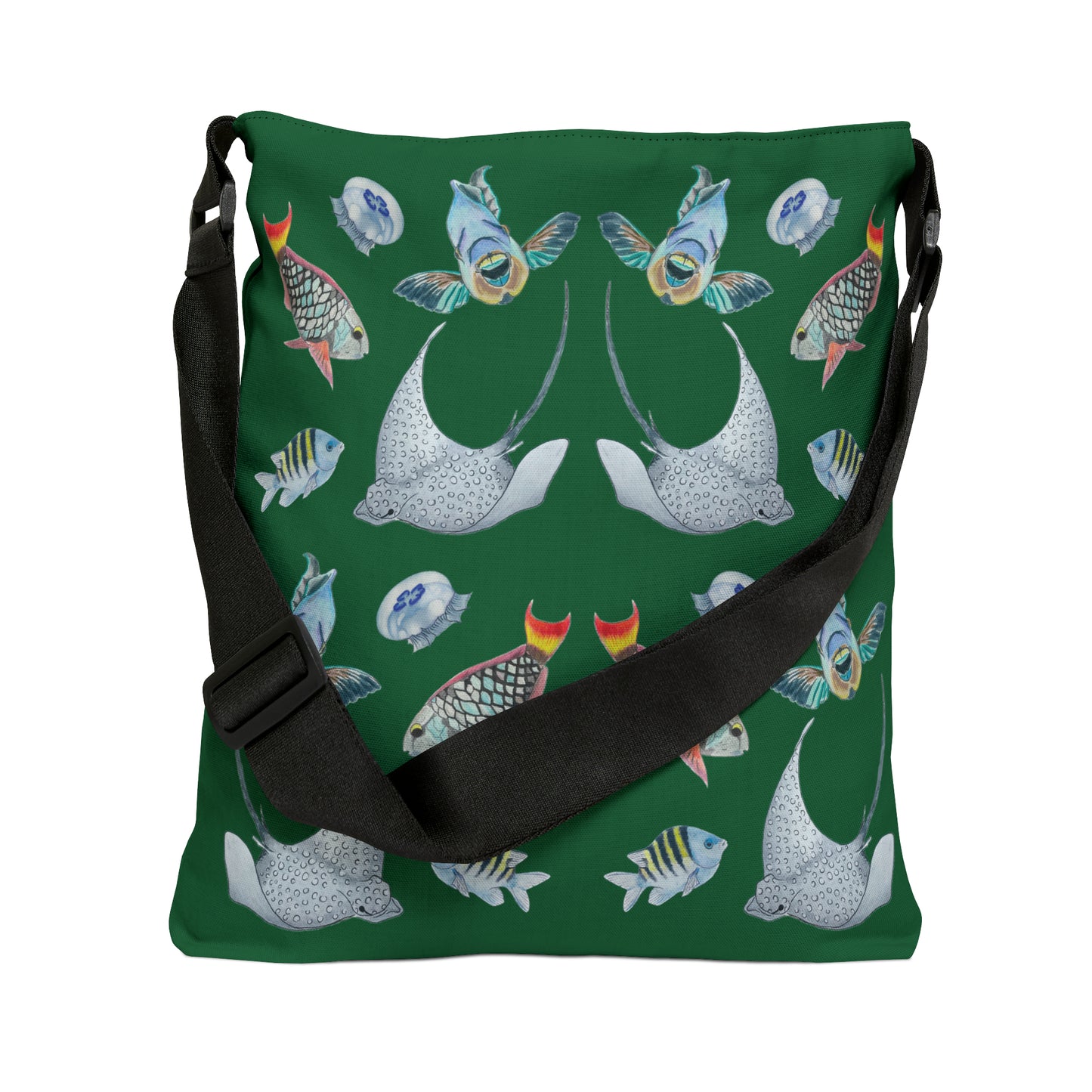 Sargasso Sea - Adjustable Tote Bag - Forest Green