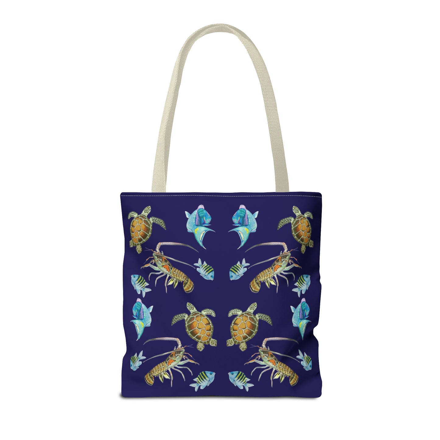 Sargasso Sea - Square Tote Bag - Midnight