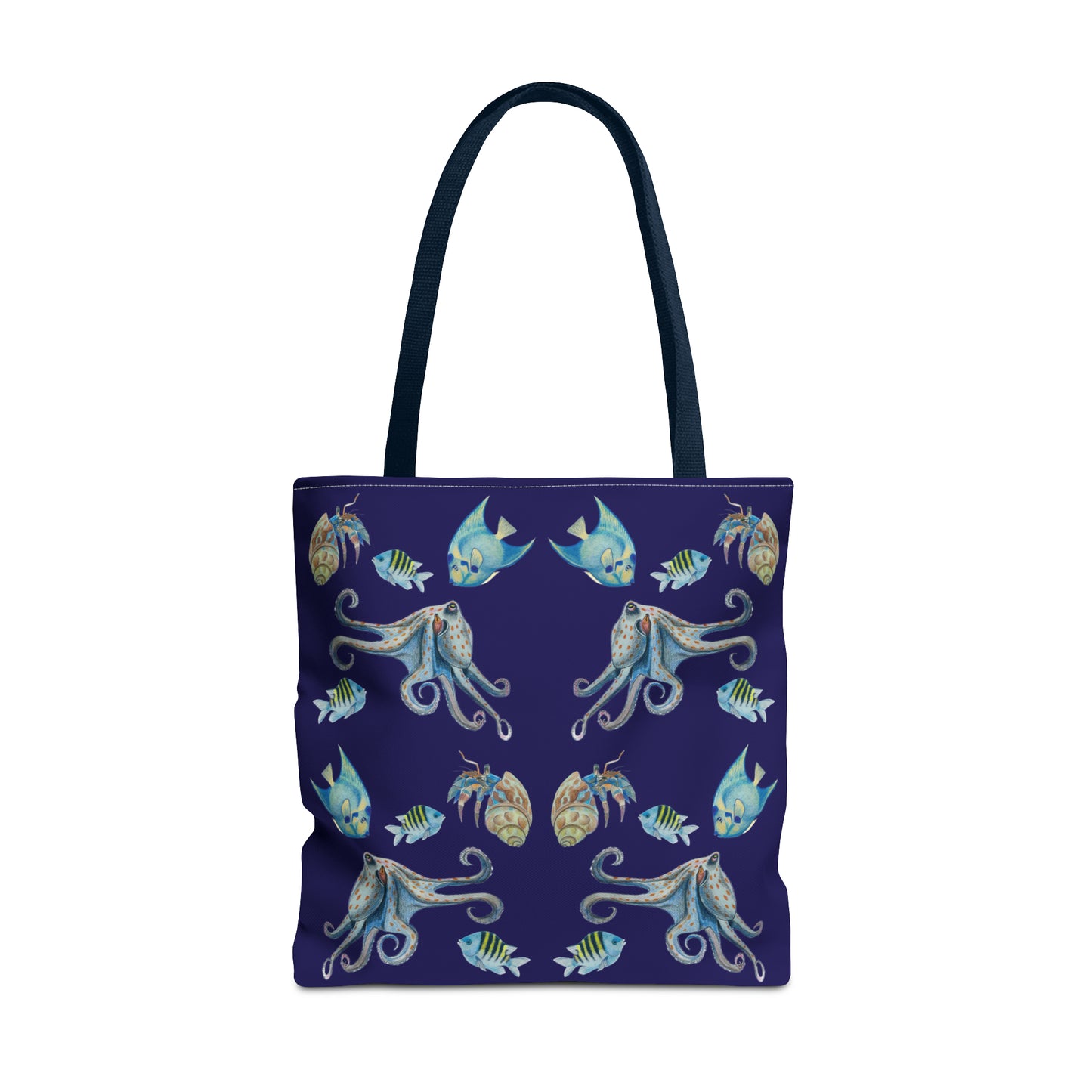 Sargasso Sea - Square Tote Bag - Midnight