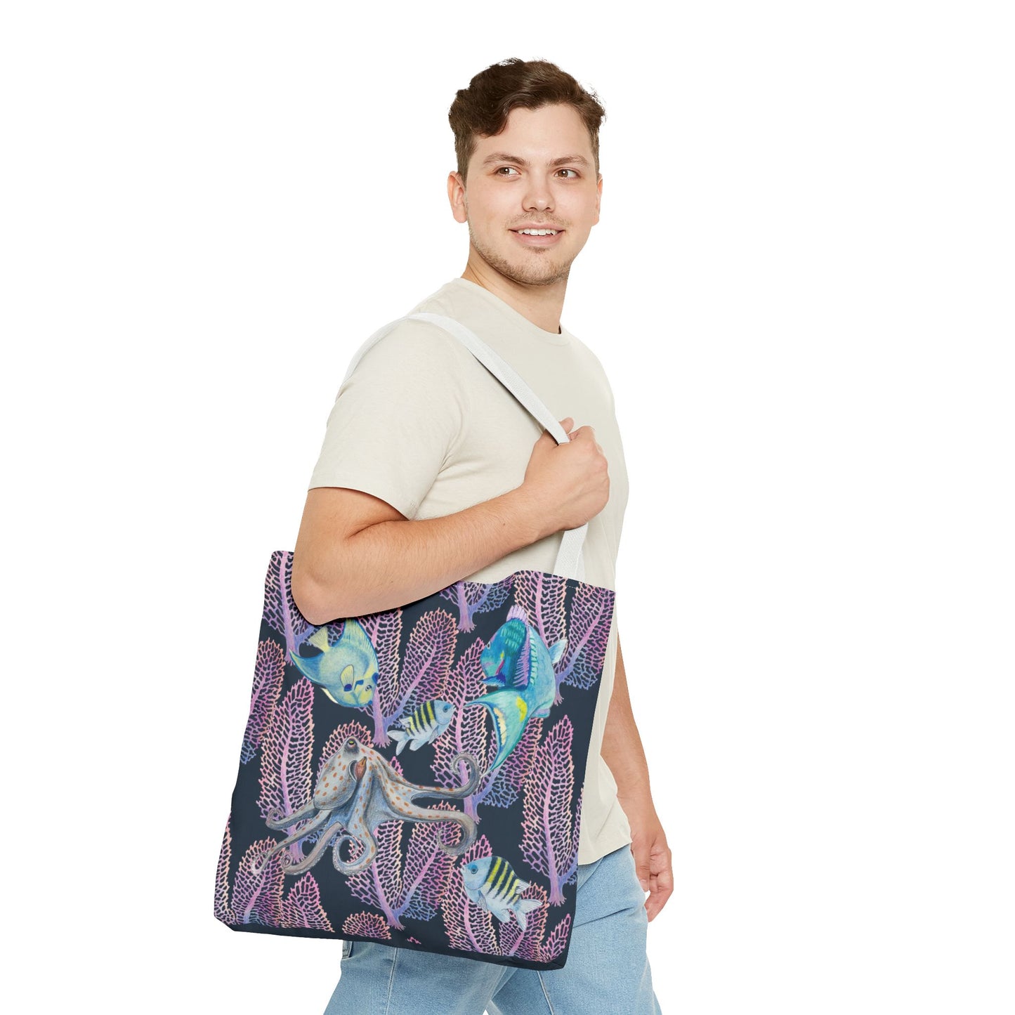 Sargasso Sea - Square Tote Bag - Asphalt