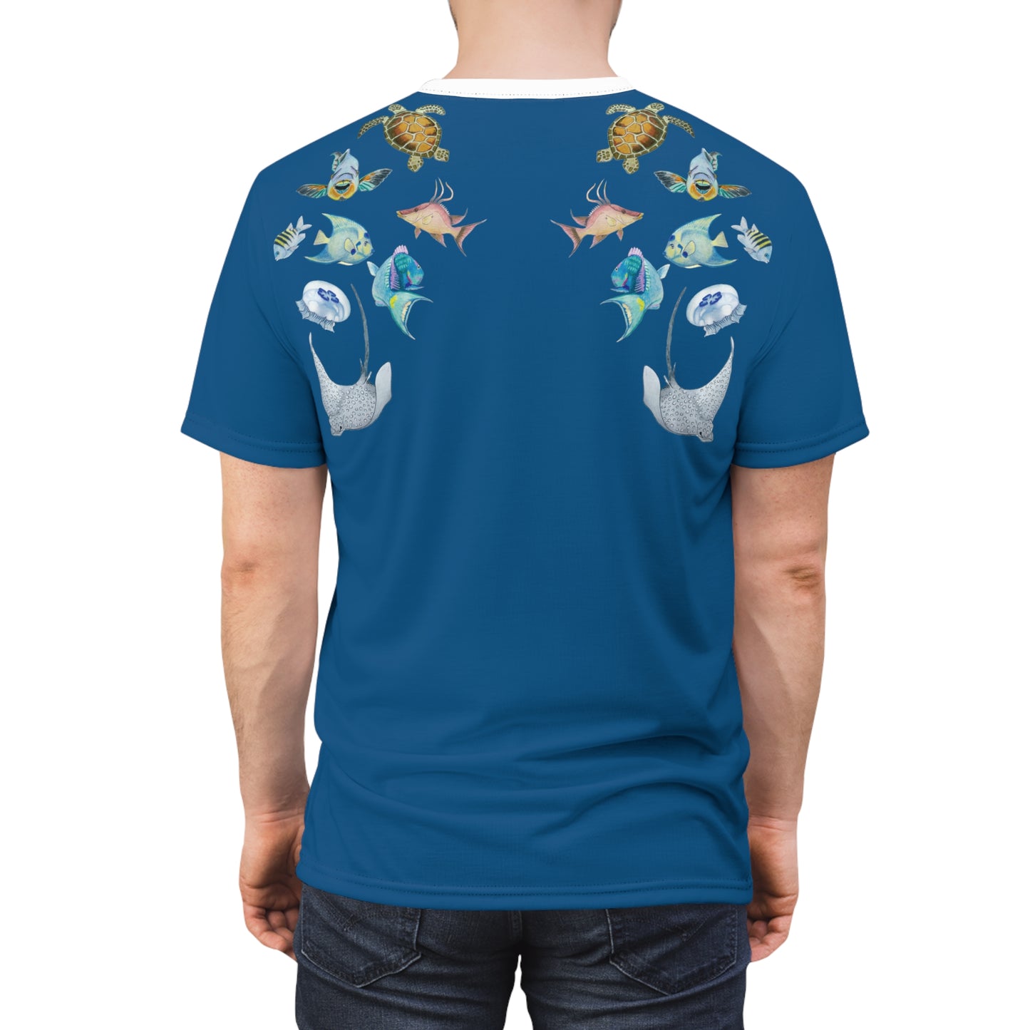 Sargasso Sea - Short Sleeved Rash Guard - Pacific Blue