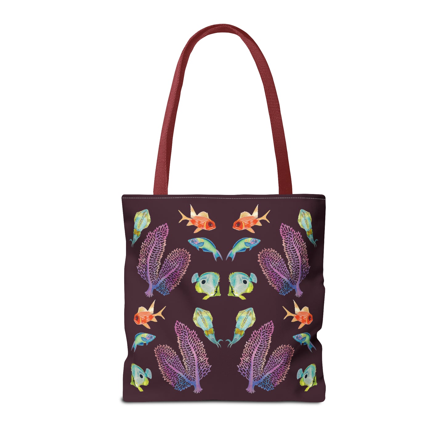 Sargasso Sea - Square Tote Bag - Aubergine