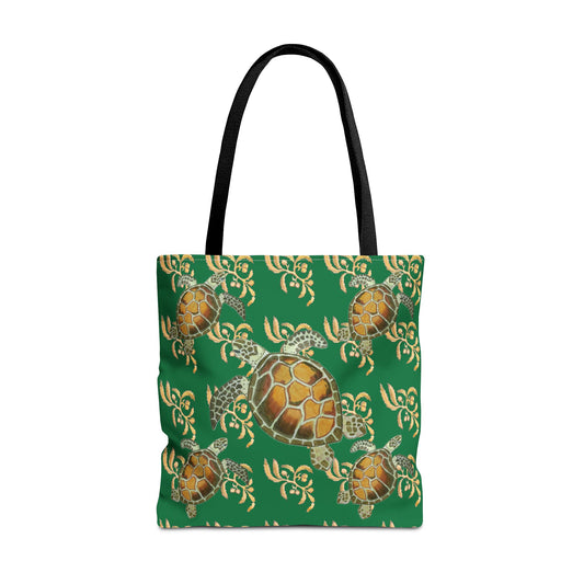 Sargasso Sea - Square Tote Bag - Dark Green