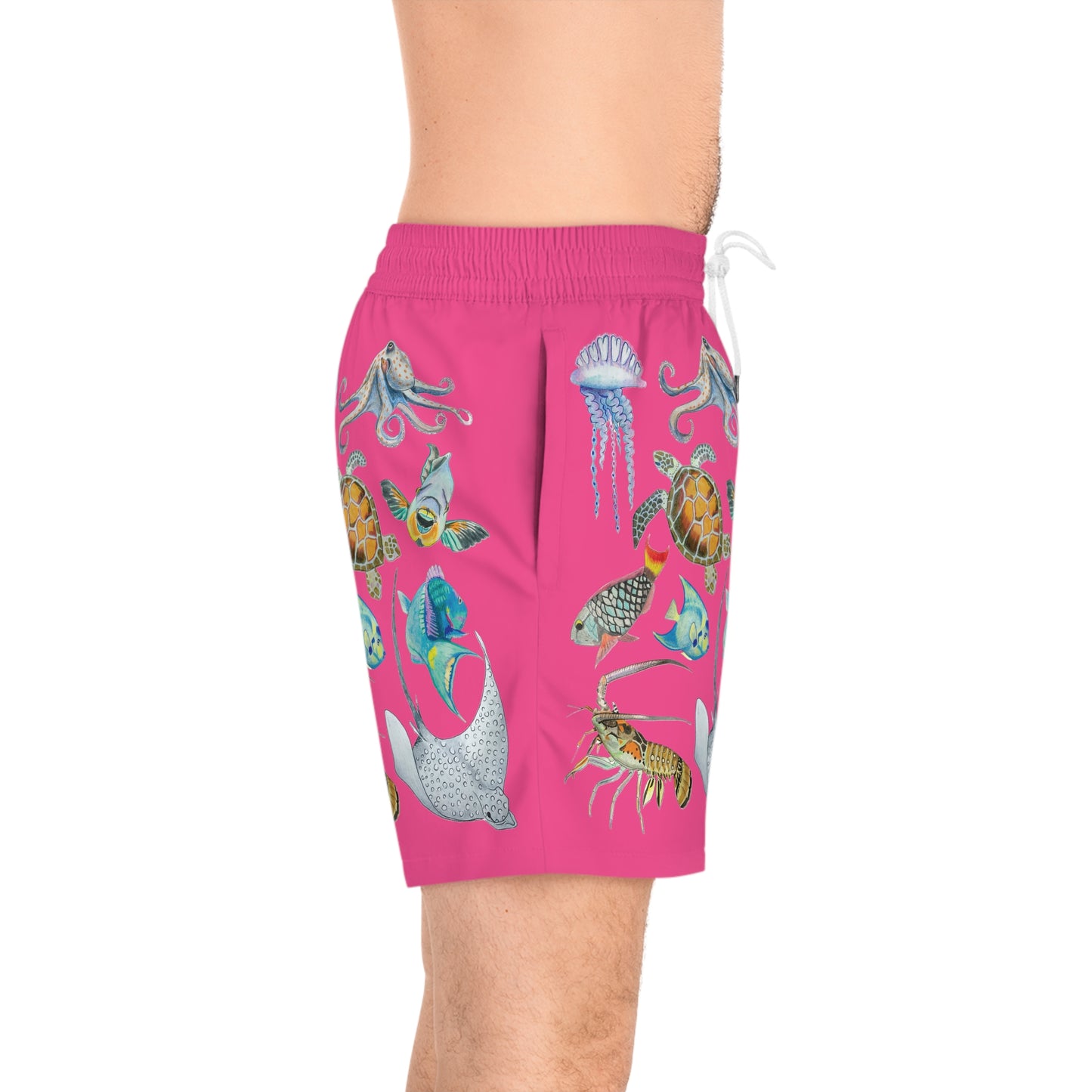 Sargasso Sunset - Swim Trunks - Fuchsia