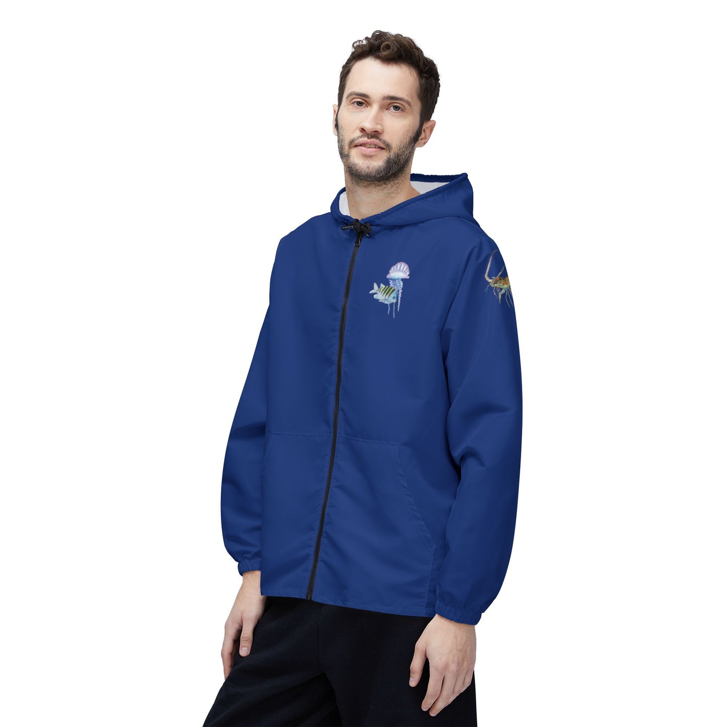 Sargasso Sea - Eco-Friendly Windbreaker Jacket - Dark Blue