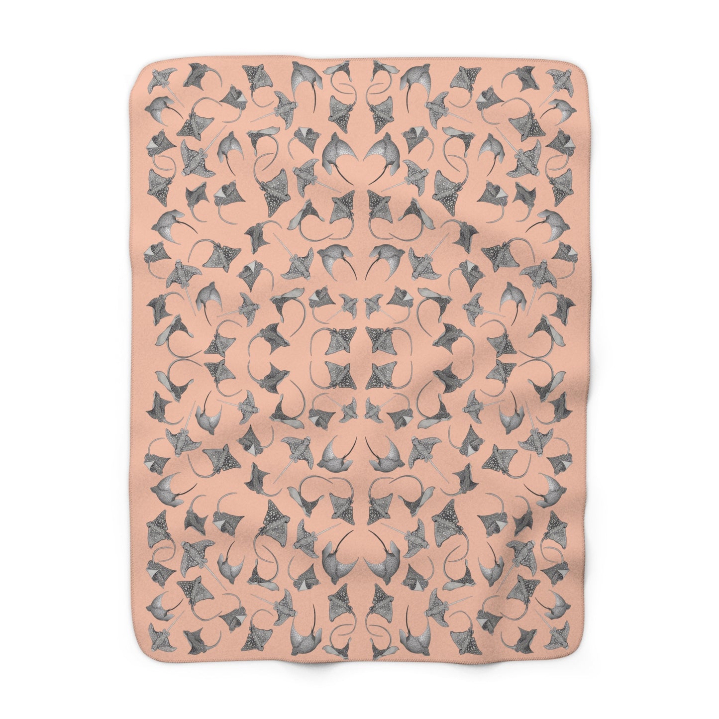 Eagle Ray - Sherpa Fleece Blanket - Bermuda Sand