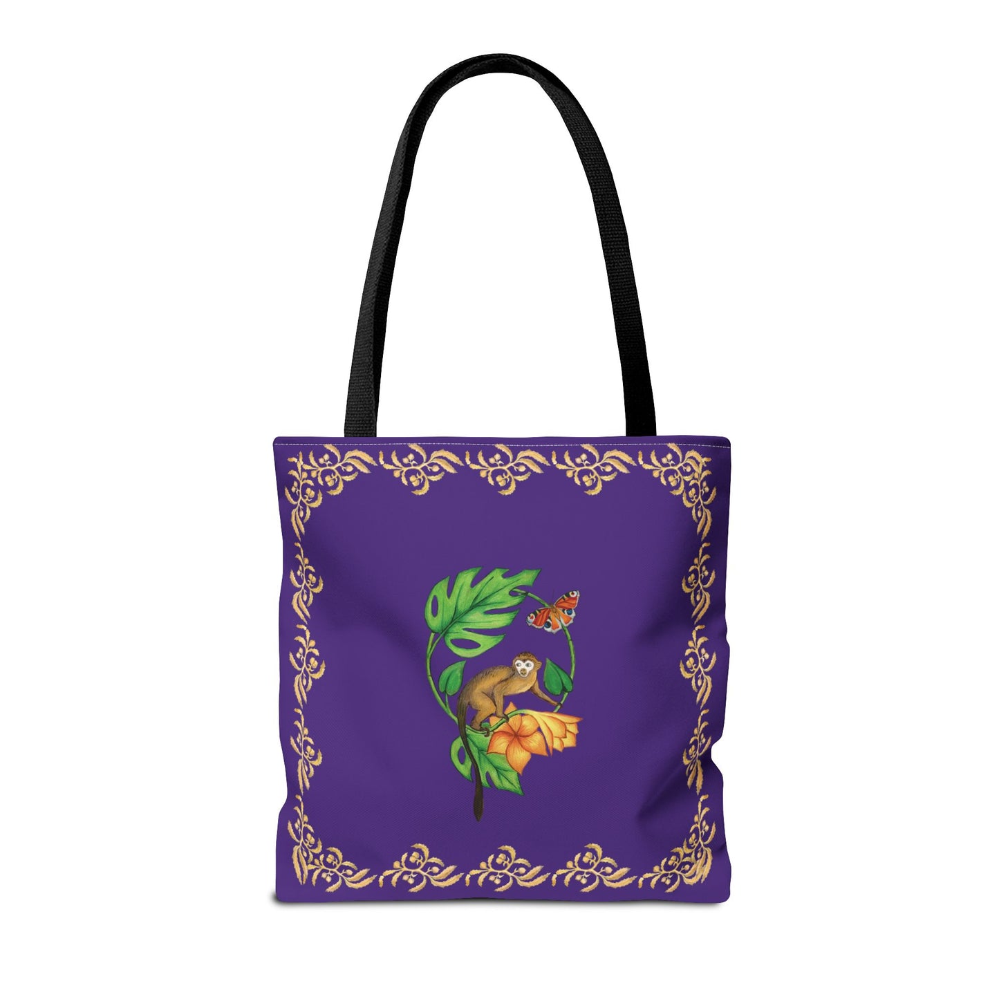 Sargasso Sea - Square Tote Bag - Dark Purple