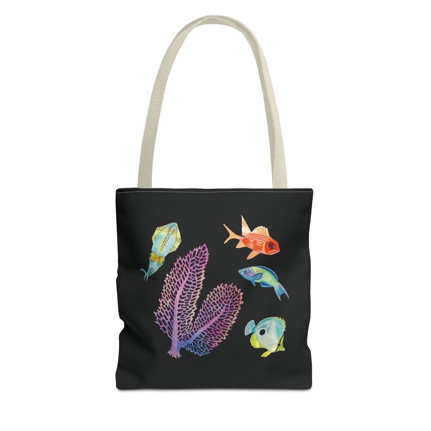 Sargasso Sea - Square Tote Bag - Black