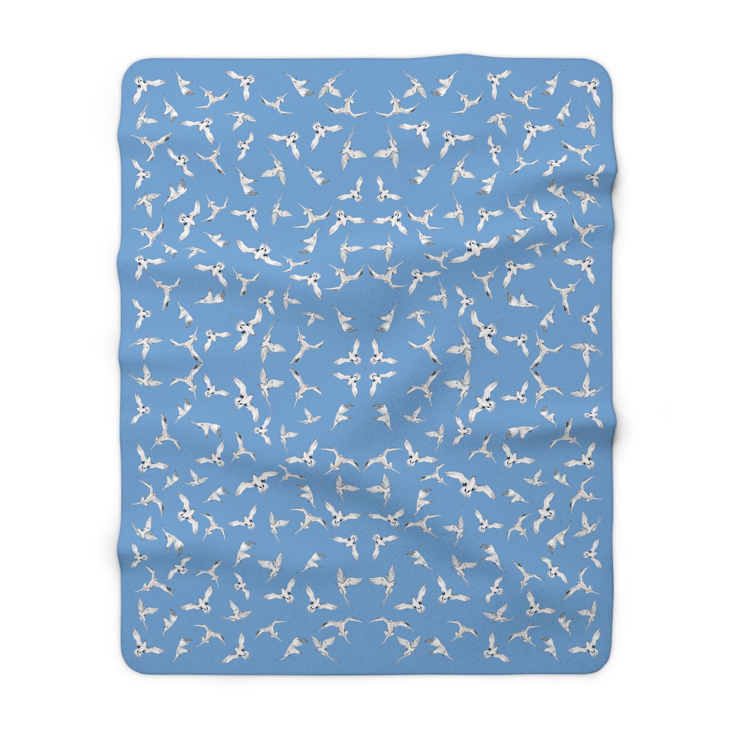 Longtails - Sherpa Fleece Blanket - Light Blue