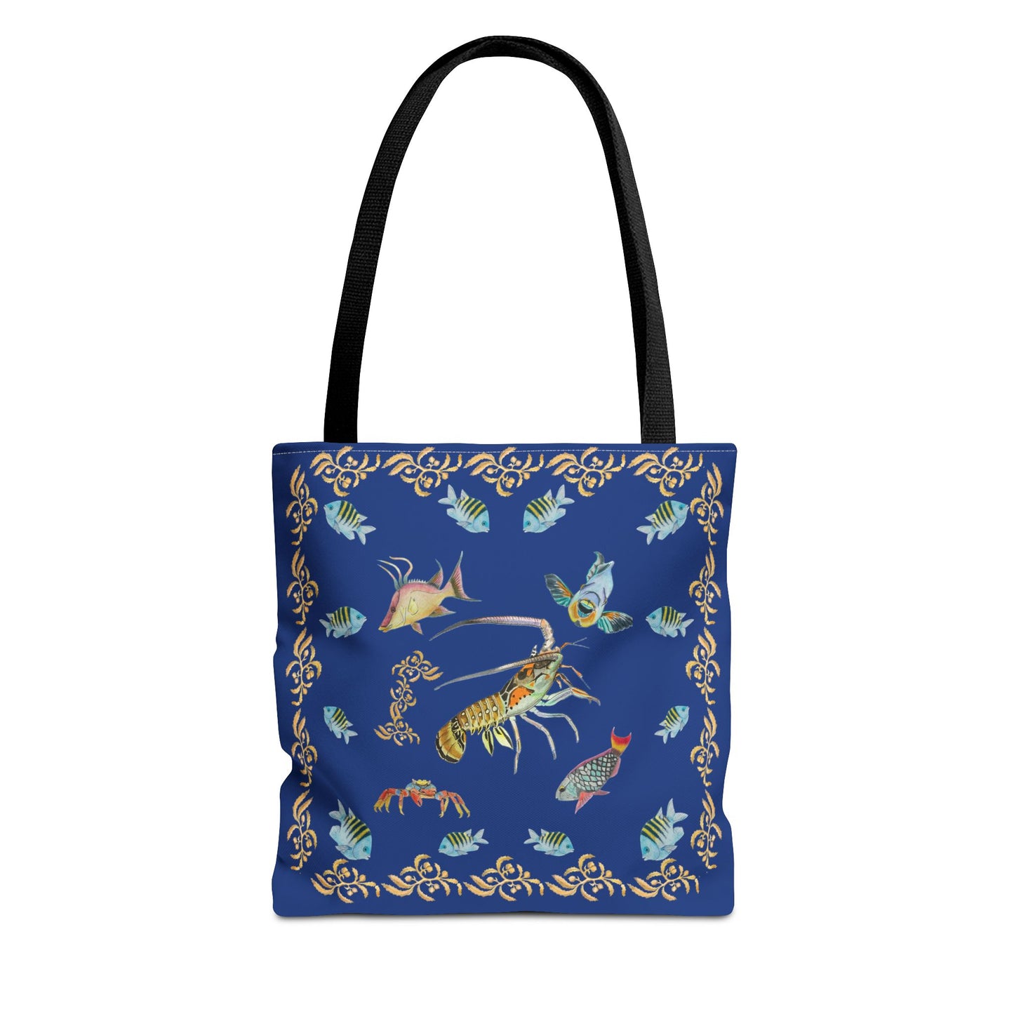 Sargasso Sea - Square Tote Bag - Dark Blue