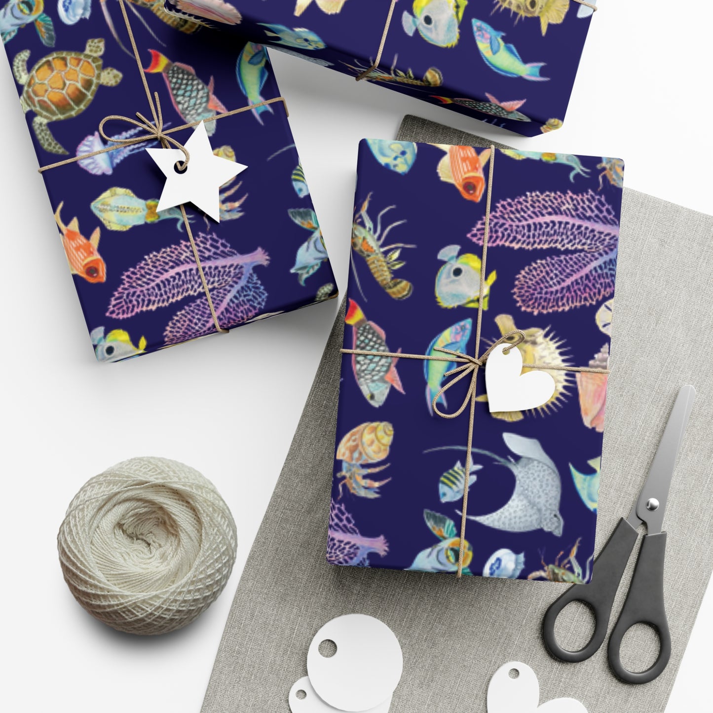 Sargasso Sea - Gift Wrap - Midnight