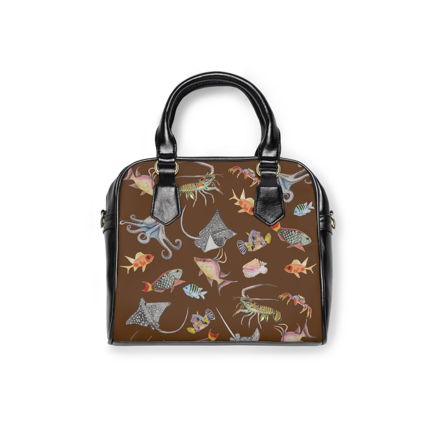 Sargasso Sea - Shoulder Handbag - Dark Brown