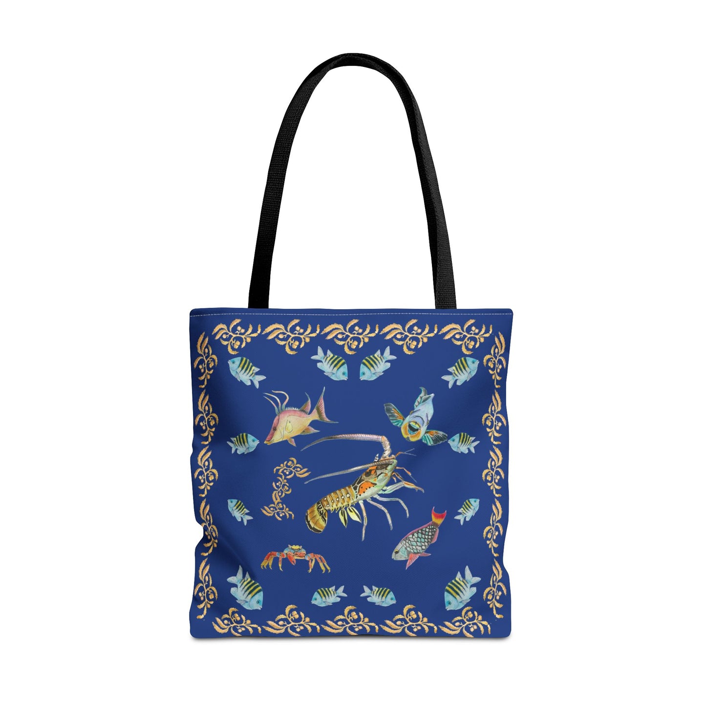 Sargasso Sea - Square Tote Bag - Dark Blue