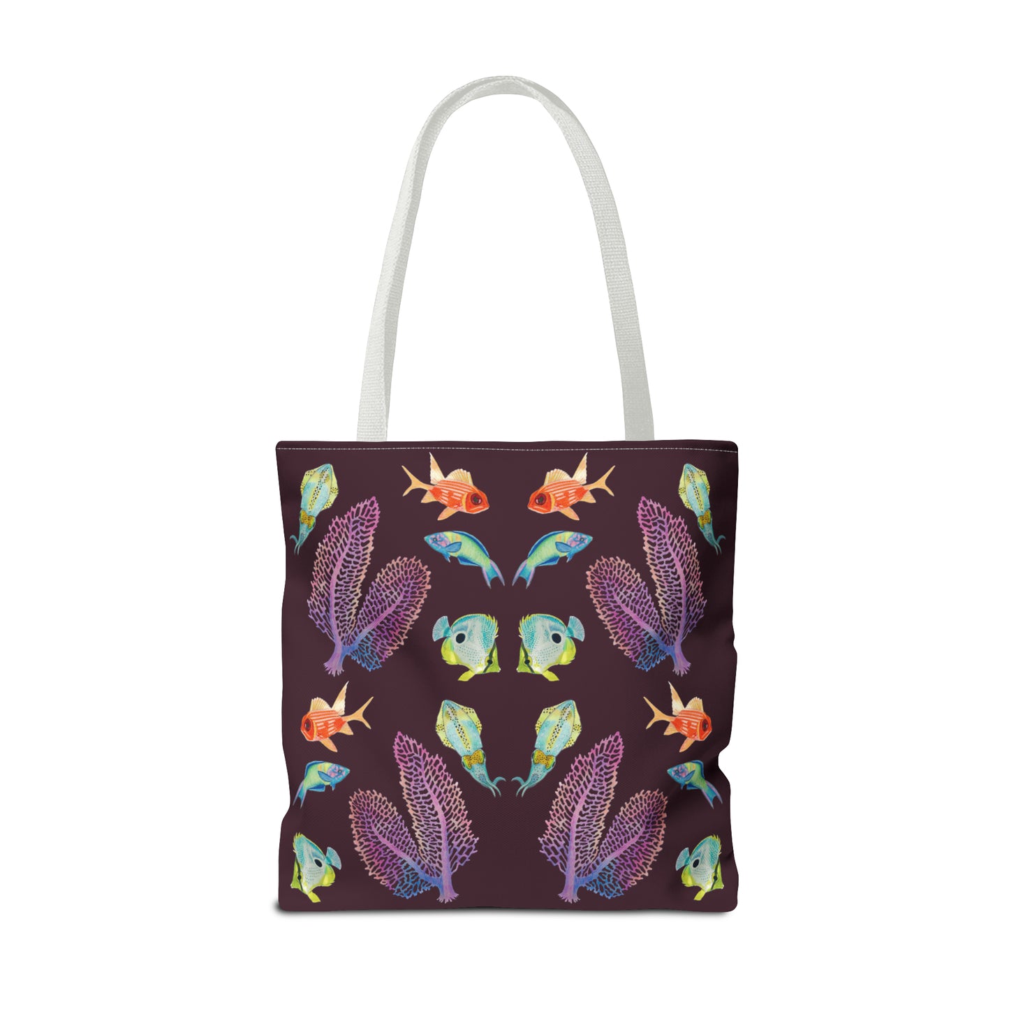 Sargasso Sea - Square Tote Bag - Aubergine