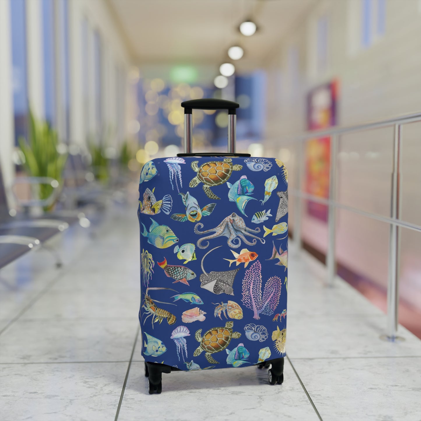 Sargasso Sea - Luggage Cover - Dark Blue