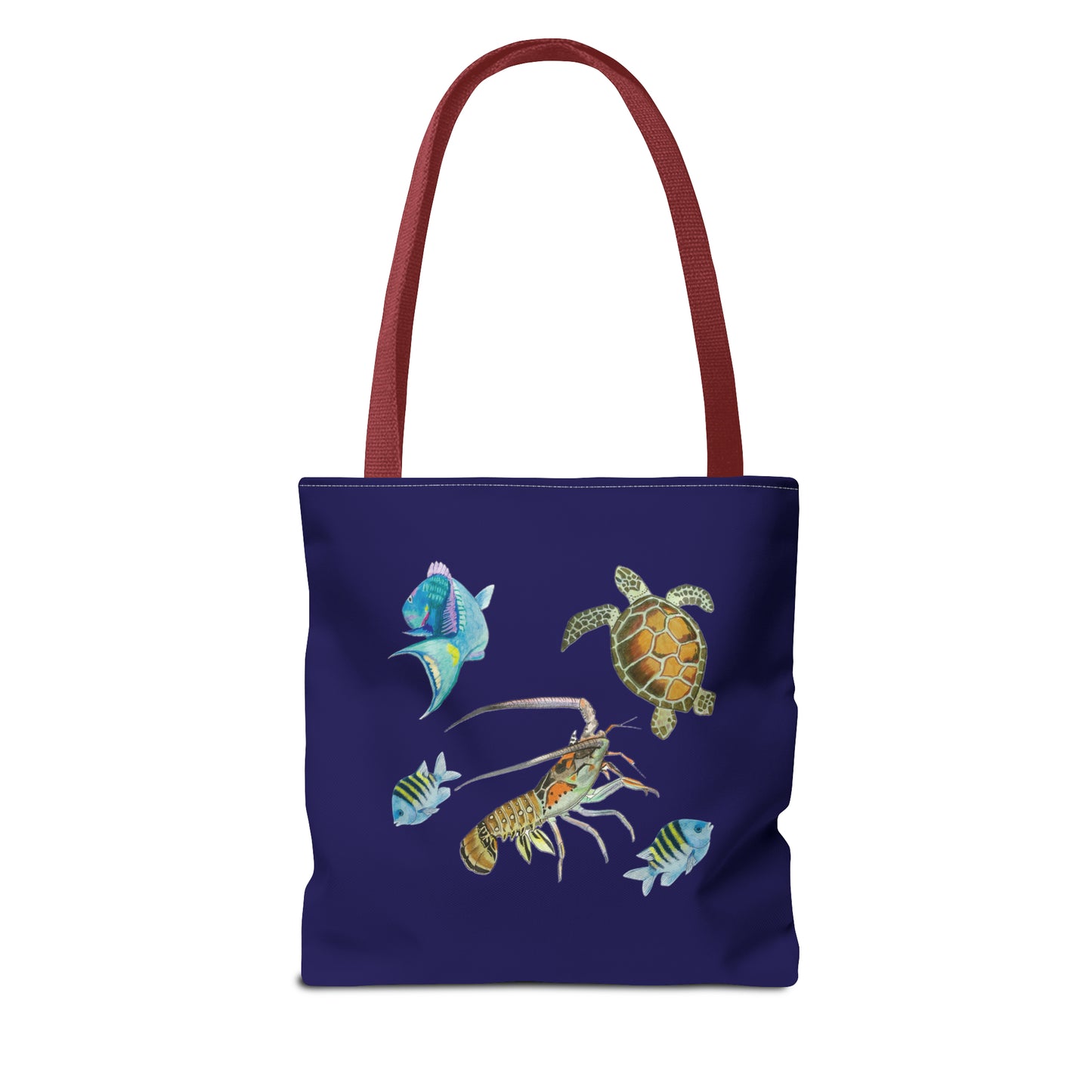 Sargasso Sea - Square Tote Bag - Midnight