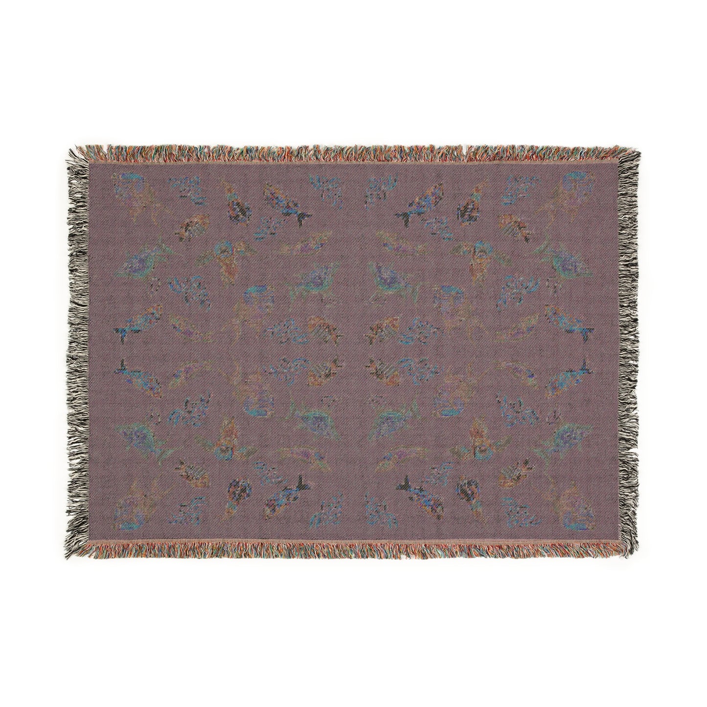 Sargasso Sea - Woven Blanket - Dark Grey