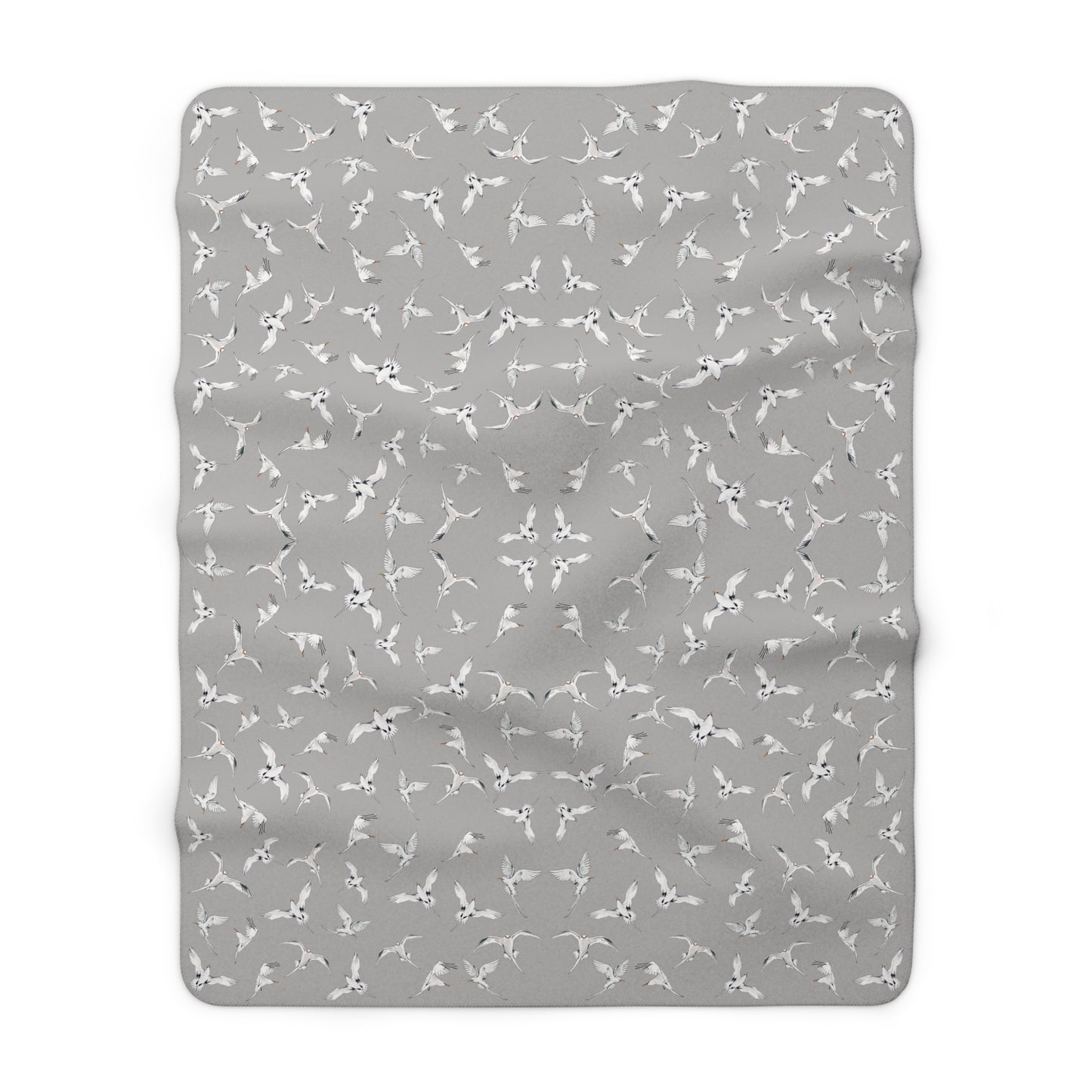 Longtails - Sherpa Fleece Blanket - Light Grey