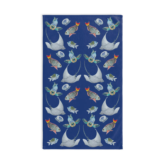 Sargasso Sea - Hand Towel - Dark Blue