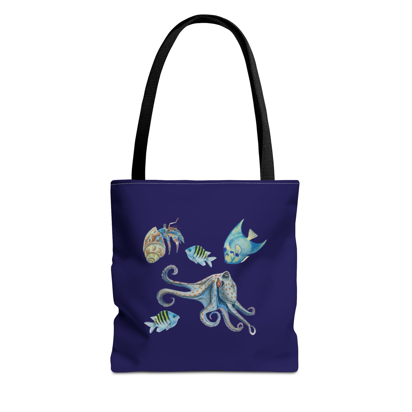 Sargasso Sea - Square Tote Bag - Midnight