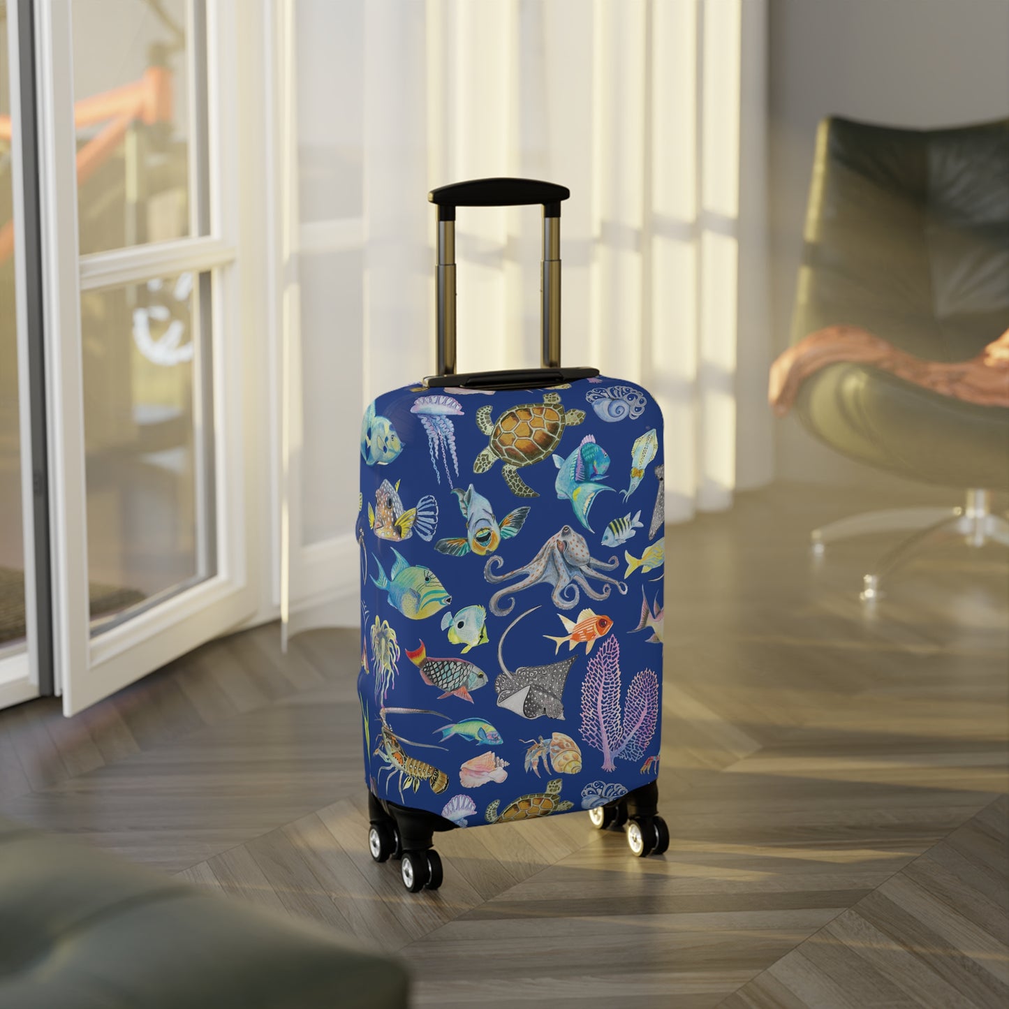 Sargasso Sea - Luggage Cover - Dark Blue