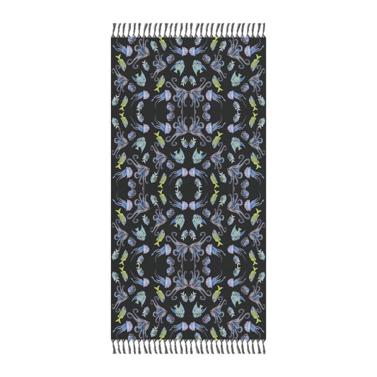 Sargasso Sea - Beach Blanket - Black