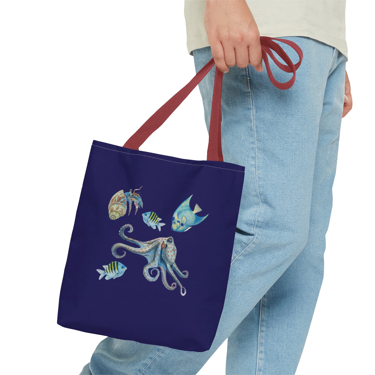 Sargasso Sea - Square Tote Bag - Midnight