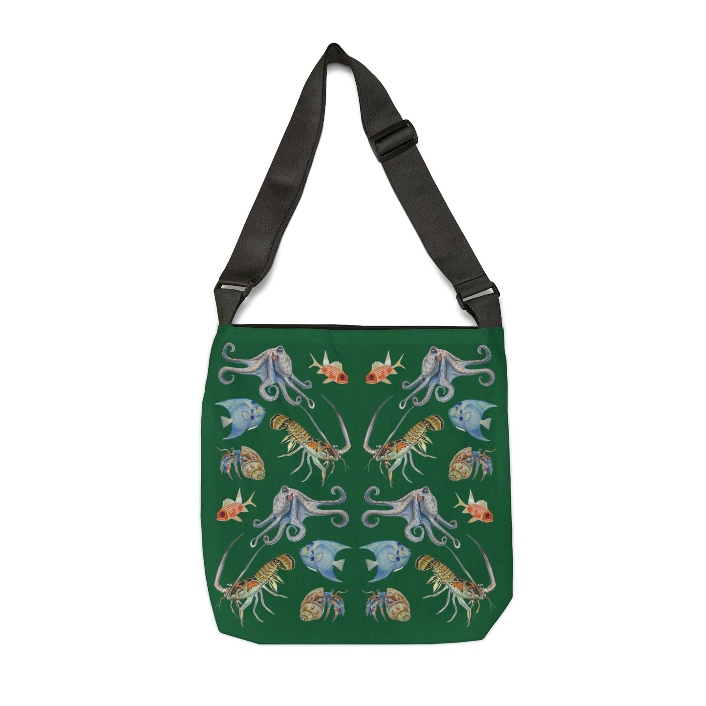 Sargasso Sea - Adjustable Tote Bag - Forest Green