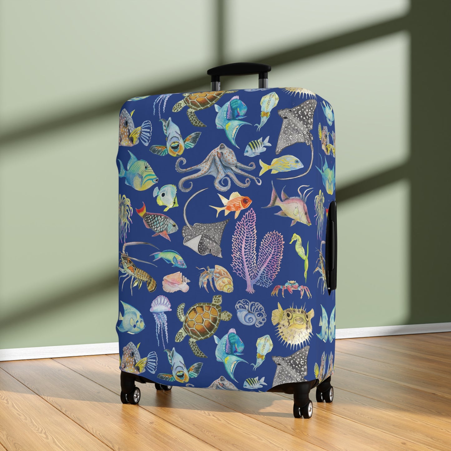 Sargasso Sea - Luggage Cover - Dark Blue