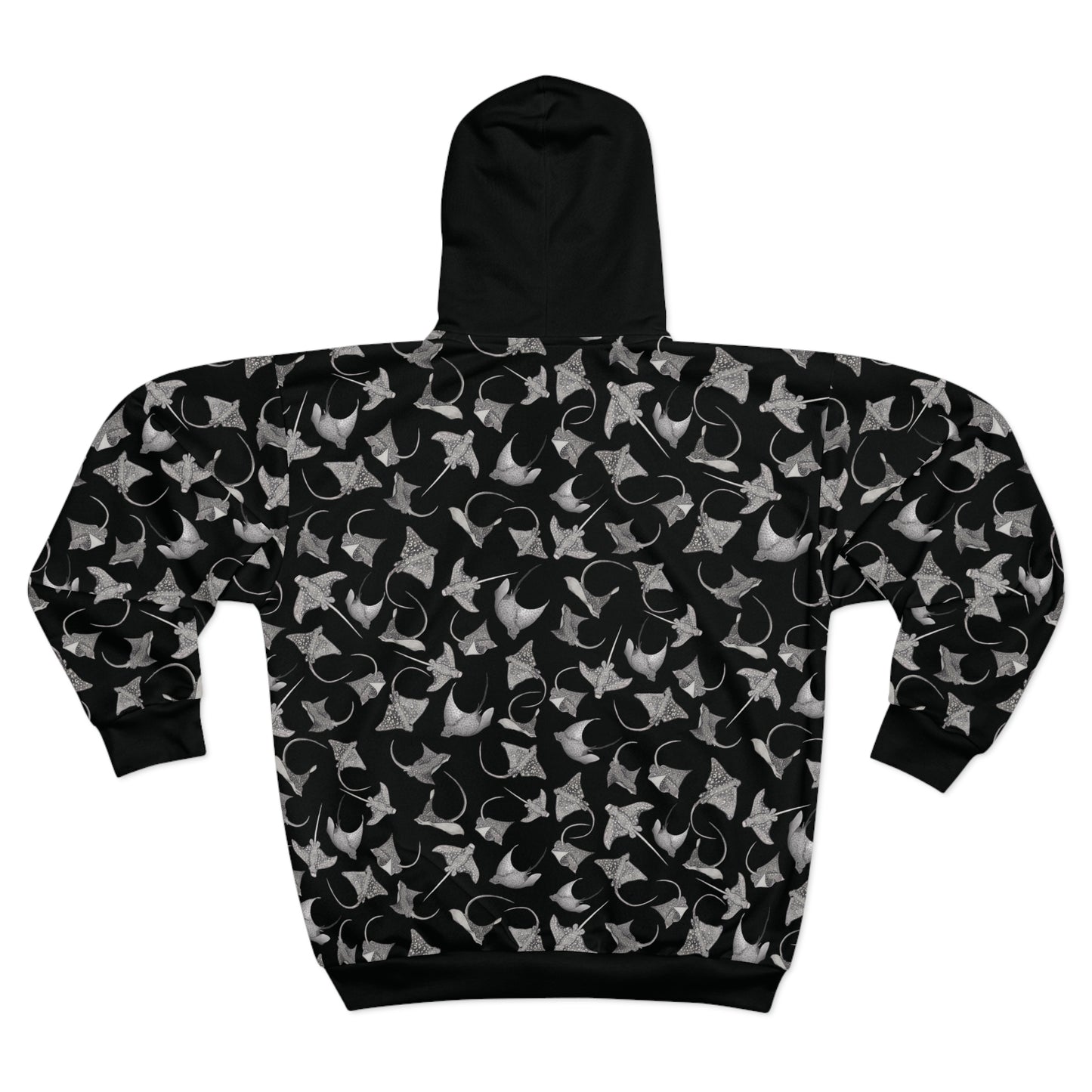 Eagle Ray - Limited Edition Unisex Zip Hoodie - Black