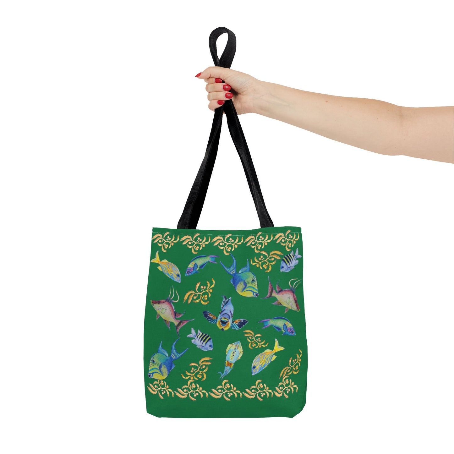 Sargasso Sea - Square Tote Bag - Dark Green