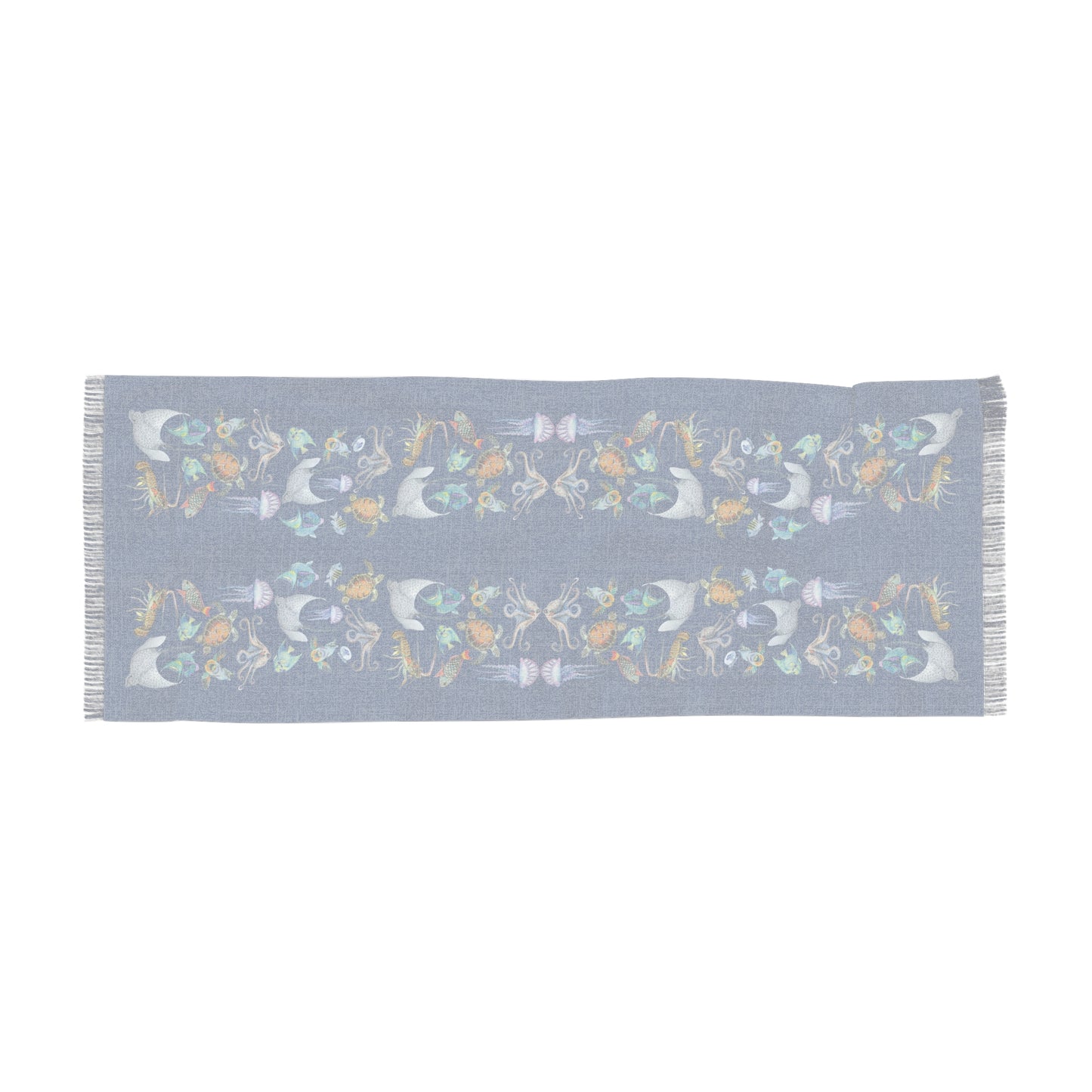 Sargasso Sunset - Light Scarf - Pacific Blue