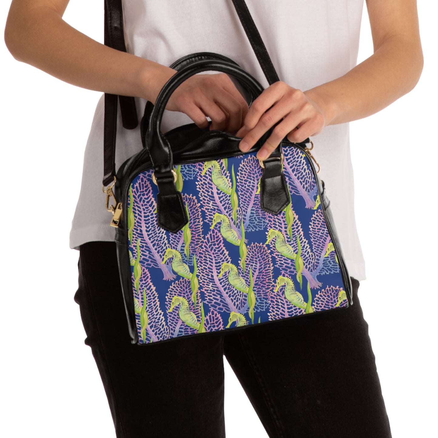 Sargasso Sea - Shoulder Handbag - Dark Blue