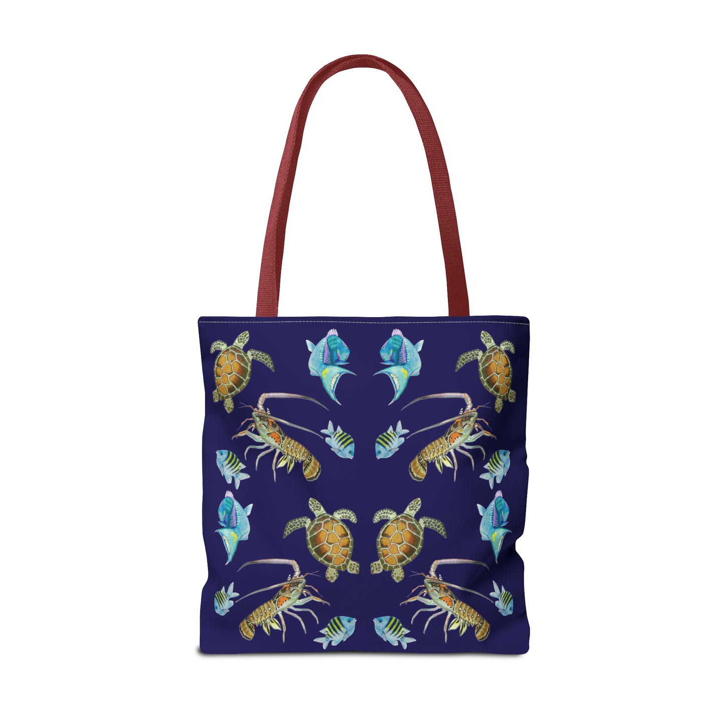 Sargasso Sea - Square Tote Bag - Midnight