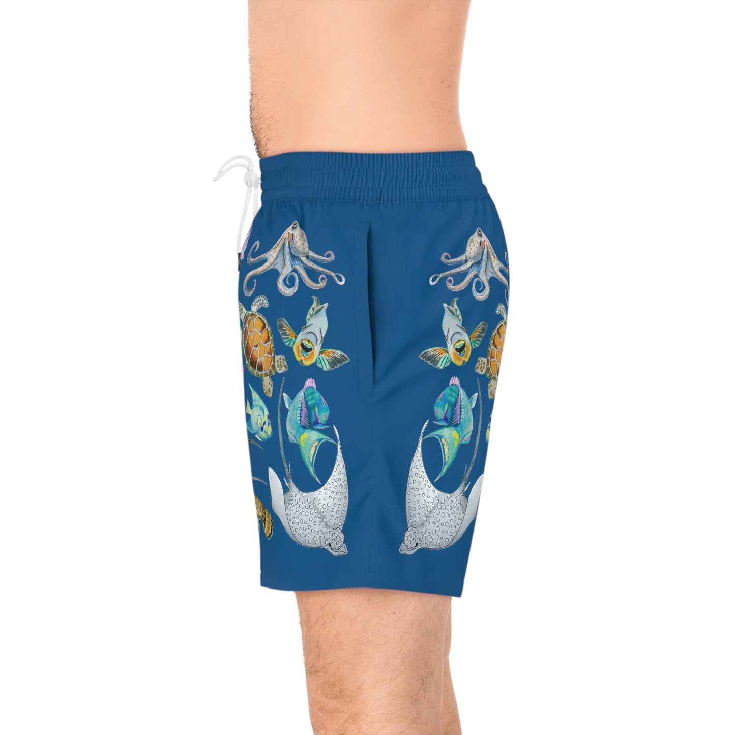 Sargasso Sunset - Swim Trunks - Pacific Blue